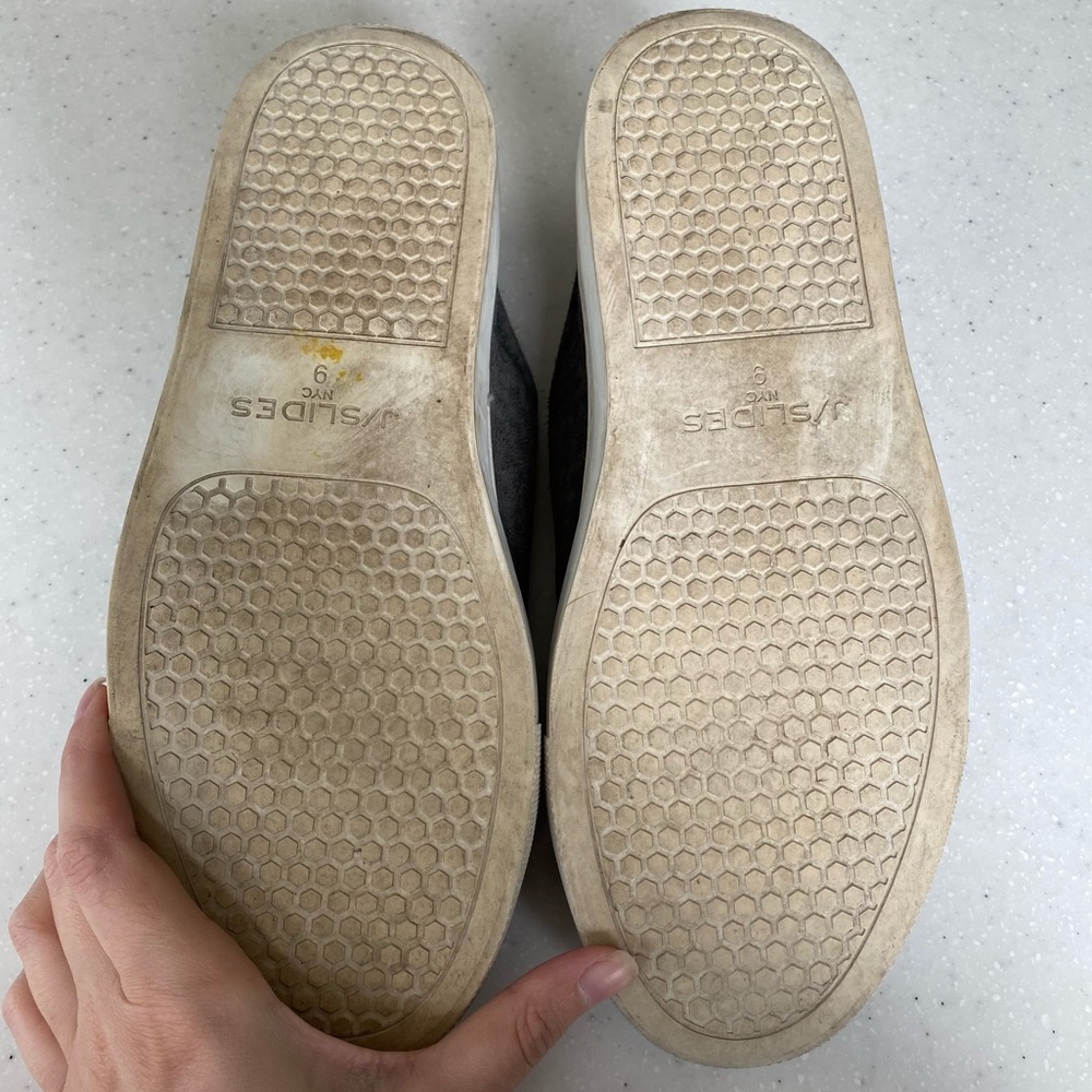 J/Slides Gray Leopard Print Heidi Slip On Platfor… - image 8